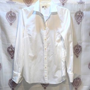 THOMAS MASON FOR J. CREW WHITE COTTON BUTTON-DOWN SHIRT SZ 4